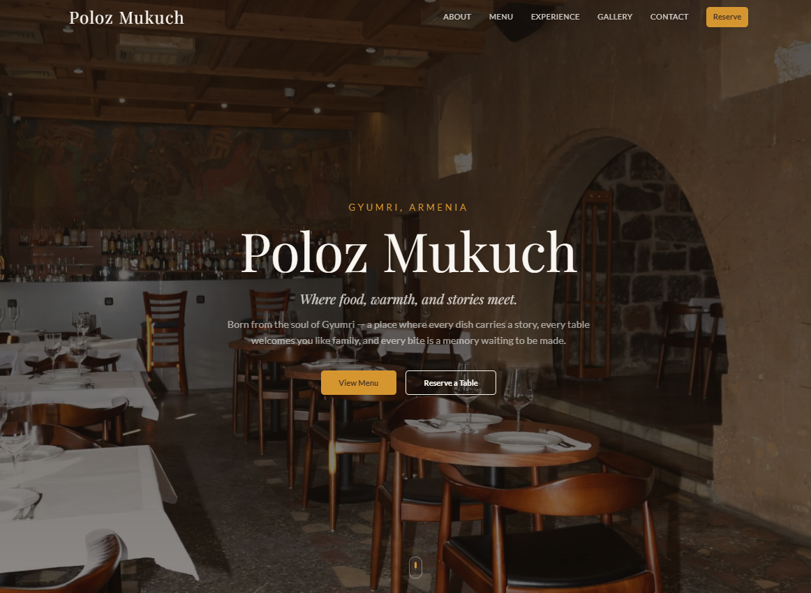 Poloz Mukuch — Gyumri's Table